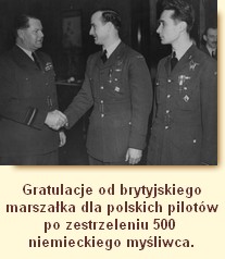 Gratulacje od brytyjskiego marszaka dla polskich pilotw