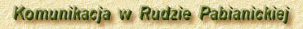Komunikacja w Rudzie Pabianickiej