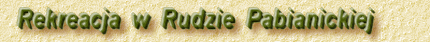 Rekreacja w Rudzie Pabianickiej